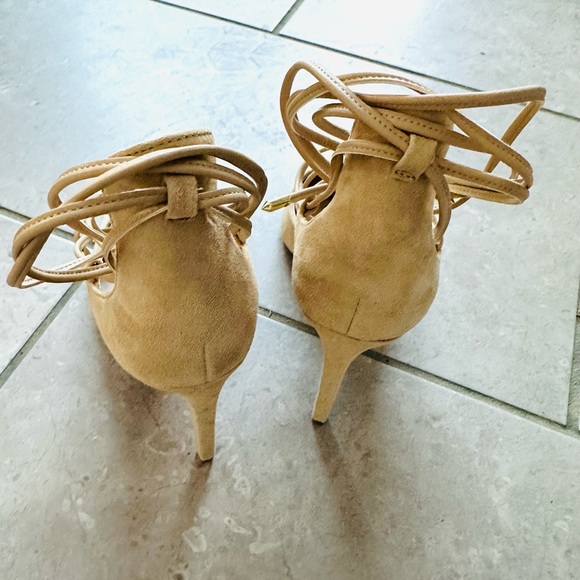 [NEW UNWORN] SAM EDELMAN Dayna Heel, Desert Nude Suede 8M - Picture 4 of 7